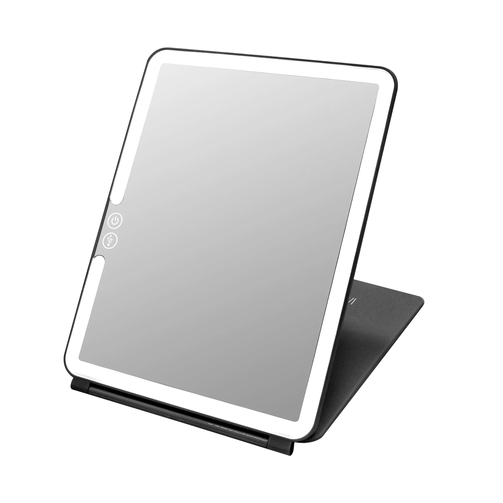 Touch Pad 2.0 Rechargeable LED Makeup Mirror with Flip Cover - Image 9