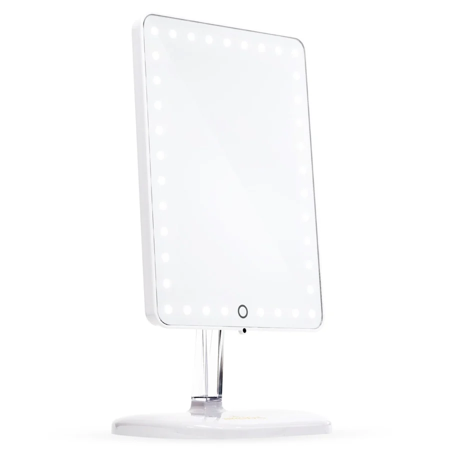 Touch Pro LED Makeup Mirror with Bluetooth Audio+Speakerphone & USB Charger