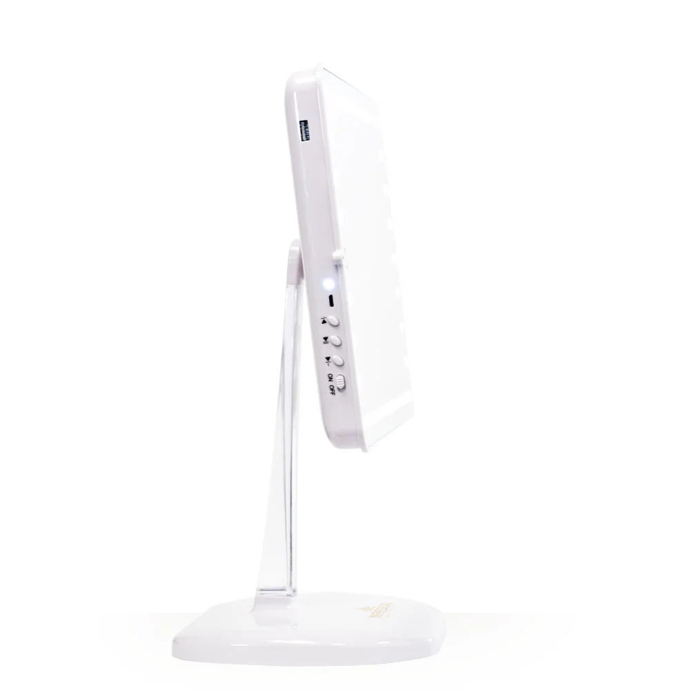Touch Pro LED Makeup Mirror with Bluetooth Audio+Speakerphone & USB Charger - Image 3