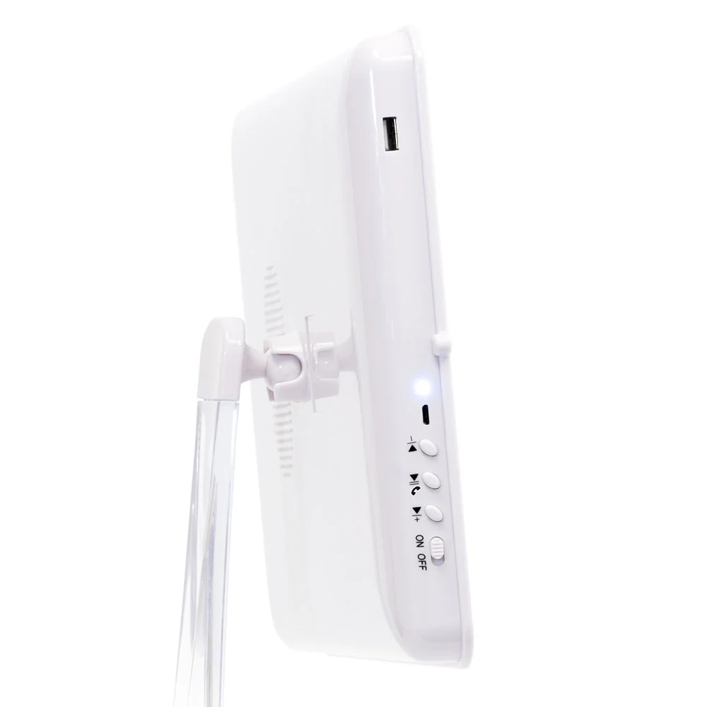 Touch Pro LED Makeup Mirror with Bluetooth Audio+Speakerphone & USB Charger - Image 5