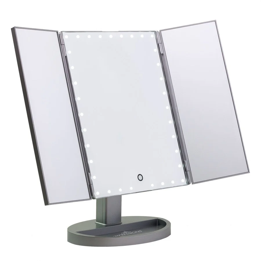 Touch Trifold XL Dimmable LED Makeup Mirror - Image 14