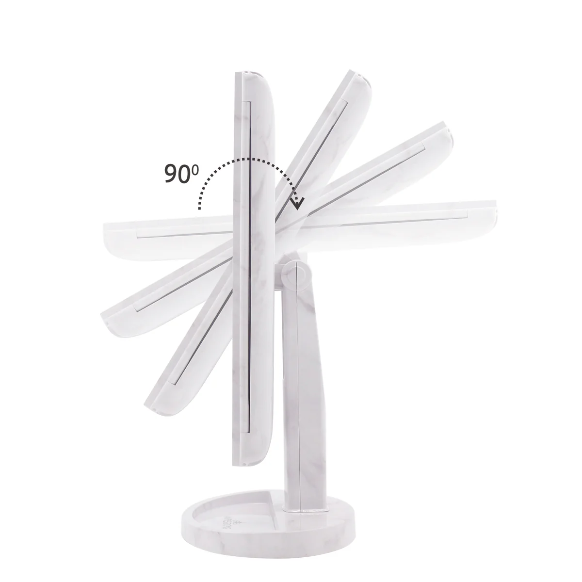 Touch Trifold XL Dimmable LED Makeup Mirror - Image 3