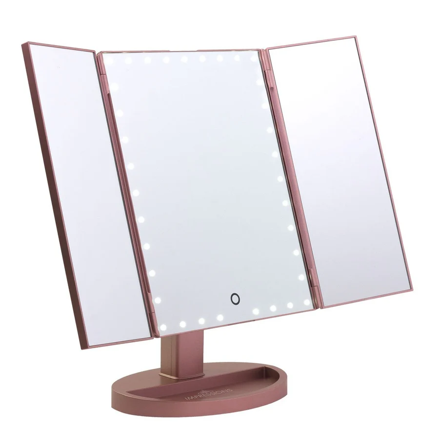 Touch Trifold XL Dimmable LED Makeup Mirror - Image 7